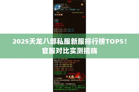 2025天龙八部私服新服排行榜TOP5!官服对比实测揭晓 2025天龙八部私服新服排行榜TOP5!官服对比实测揭晓