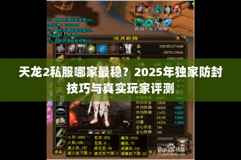 天龙2私服哪家最稳?2025年独家防封技巧与真实玩家评测 天龙2私服哪家最稳?2025年独家防封技巧与真实玩家评测