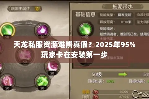 天龙私服资源难辨真假？2025年95%玩家卡在安装第一步