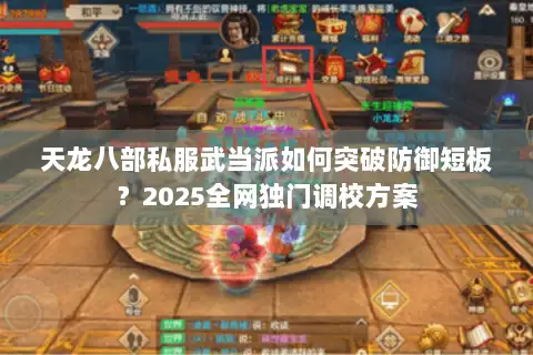 天龙八部私服武当派如何突破防御短板？2025全网独门调校方案