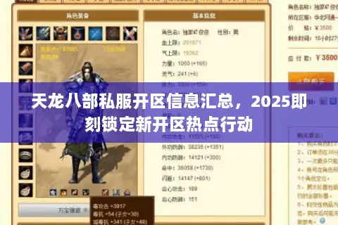 天龙八部私服开区信息汇总，2025即刻锁定新开区热点行动