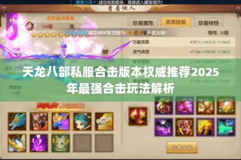 天龙八部私服合击版本权威推荐2025年最强合击玩法解析 天龙八部私服合击版本权威推荐2025年最强合击玩法解析