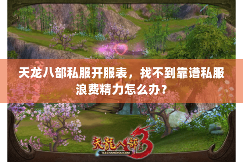 天龙八部私服开服表，找不到靠谱私服浪费精力怎么办？