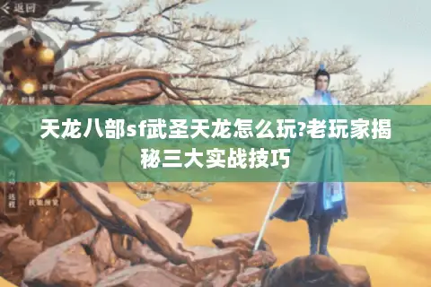 天龙八部sf武圣天龙怎么玩?老玩家揭秘三大实战技巧