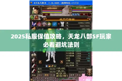 2025私服保值攻略，天龙八部SF玩家必看避坑法则