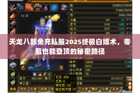 天龙八部免充私服2025终极白嫖术，零氪也能登顶的秘密路径