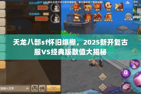 天龙八部sf怀旧爆棚，2025新开复古服VS经典版数值大揭秘
