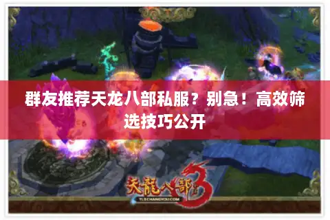 群友推荐天龙八部私服？别急！高效筛选技巧公开