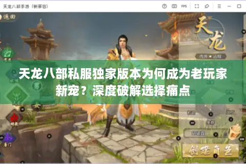 天龙八部私服独家版本为何成为老玩家新宠?深度破解选择痛点 天龙八部私服独家版本为何成为老玩家新宠?深度破解选择痛点