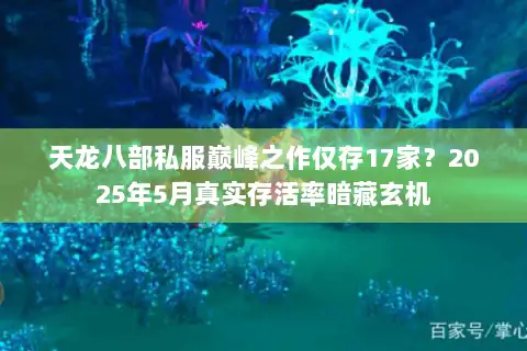 天龙八部私服巅峰之作仅存17家？2025年5月真实存活率暗藏玄机