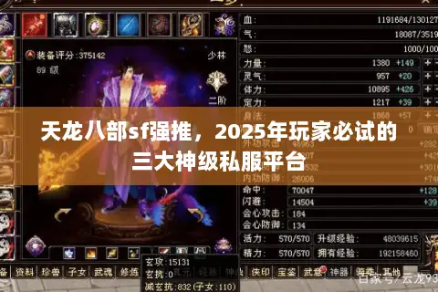 天龙八部sf强推，2025年玩家必试的三大神级私服平台