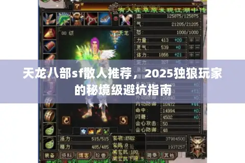 天龙八部sf散人推荐,2025独狼玩家的秘境级避坑指南 天龙八部sf散人推荐,2025独狼玩家的秘境级避坑指南
