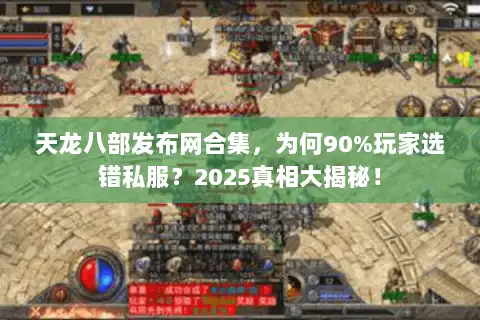 天龙八部发布网合集，为何90%玩家选错私服？2025真相大揭秘！
