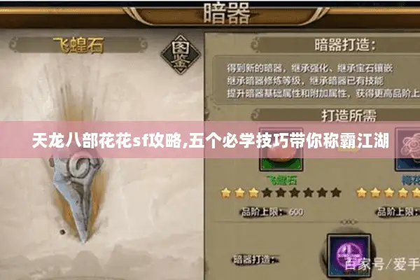 天龙八部花花sf攻略,五个必学技巧带你称霸江湖 天龙八部花花sf攻略,五个必学技巧带你称霸江湖