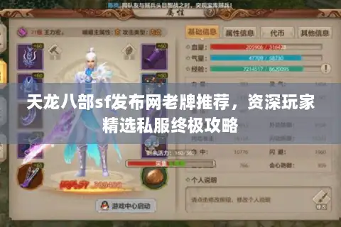 天龙八部sf发布网老牌推荐，资深玩家精选私服终极攻略