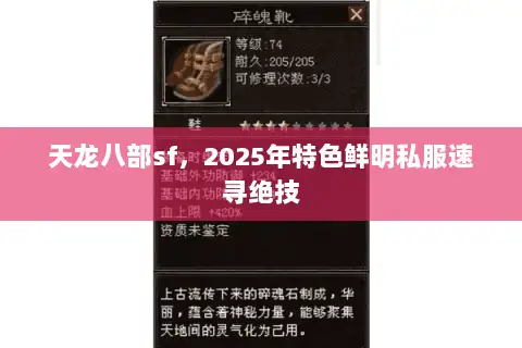 天龙八部sf,2025年特色鲜明私服速寻绝技 天龙八部sf,2025年特色鲜明私服速寻绝技