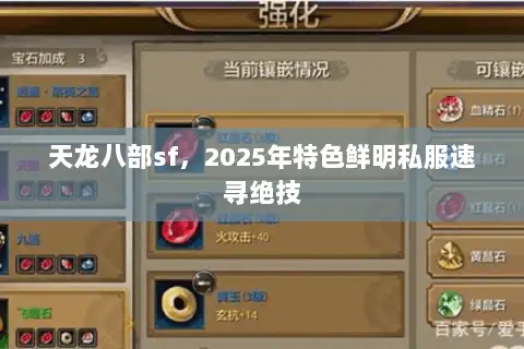 天龙八部sf,2025年特色鲜明私服速寻绝技 天龙八部sf,2025年特色鲜明私服速寻绝技