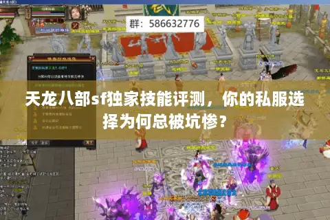 天龙八部sf独家技能评测，你的私服选择为何总被坑惨？