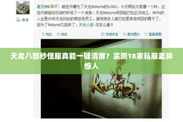天龙八部秒怪服真能一键清屏？实测18家私服差异惊人