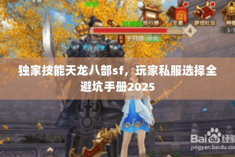 独家技能天龙八部sf,玩家私服选择全避坑手册2025 独家技能天龙八部sf,玩家私服选择全避坑手册2025