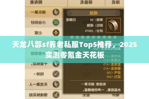 天龙八部sf养老私服Top5推荐，2025实测零氪金天花板