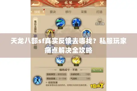 天龙八部sf真实反馈去哪找?私服玩家痛点解决全攻略 天龙八部sf真实反馈去哪找?私服玩家痛点解决全攻略