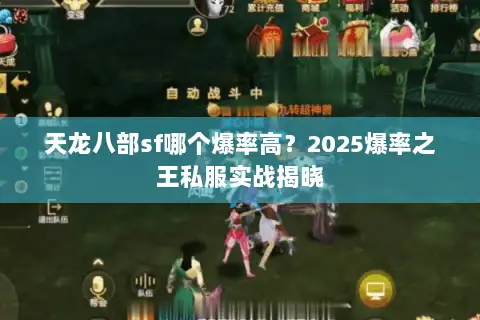 天龙八部sf哪个爆率高？2025爆率之王私服实战揭晓