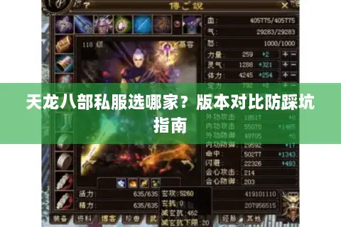 天龙八部私服选哪家?版本对比防踩坑指南 天龙八部私服选哪家?版本对比防踩坑指南