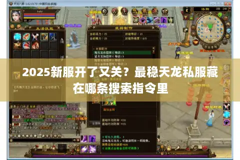 2025新服开了又关？最稳天龙私服藏在哪条搜索指令里