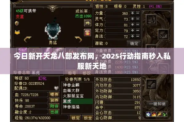 今日新开天龙八部发布网，2025行动指南秒入私服新天地