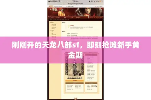 刚刚开的天龙八部sf,即刻抢滩新手黄金期 刚刚开的天龙八部sf,即刻抢滩新手黄金期