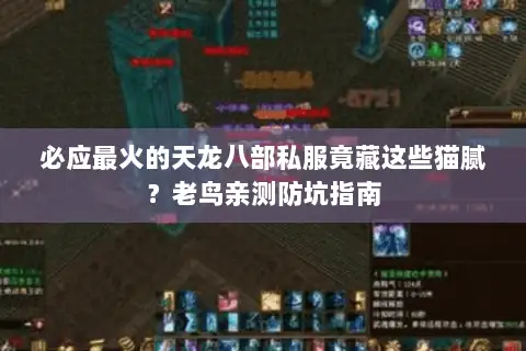 必应最火的天龙八部私服竟藏这些猫腻？老鸟亲测防坑指南