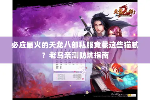 必应最火的天龙八部私服竟藏这些猫腻？老鸟亲测防坑指南