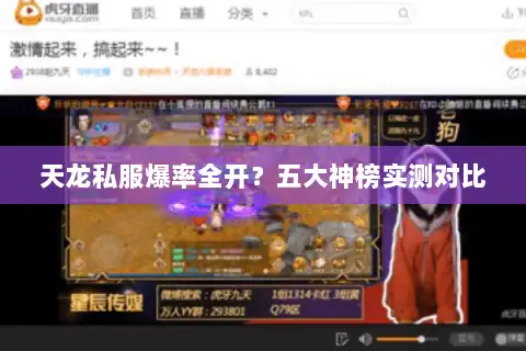 天龙私服爆率全开？五大神榜实测对比