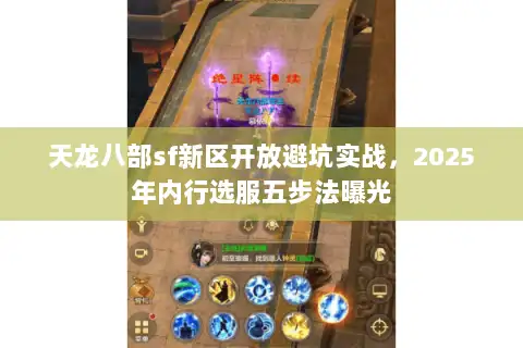 天龙八部sf新区开放避坑实战，2025年内行选服五步法曝光