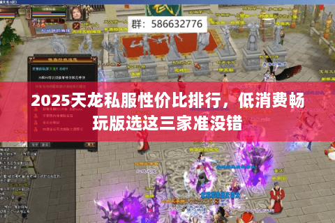 2025天龙私服性价比排行，低消费畅玩版选这三家准没错