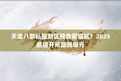 天龙八部私服新区预告藏猫腻？2025最稳开荒路线曝光
