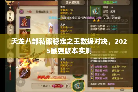 天龙八部私服稳定之王数据对决，2025最强版本实测