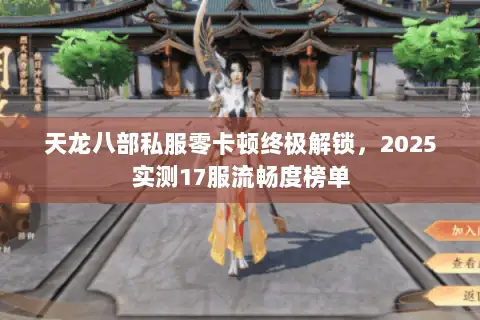 天龙八部私服零卡顿终极解锁，2025实测17服流畅度榜单