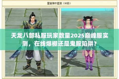 天龙八部私服玩家数量2025巅峰服实测，在线爆棚还是鬼服陷阱？