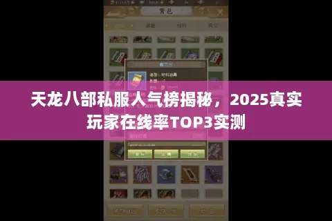 天龙八部私服人气榜揭秘,2025真实玩家在线率TOP3实测 天龙八部私服人气榜揭秘,2025真实玩家在线率TOP3实测