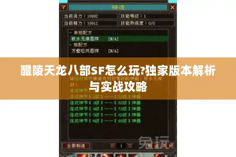 醴陵天龙八部SF怎么玩?独家版本解析与实战攻略