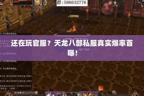 还在玩官服？天龙八部私服真实爆率首曝！