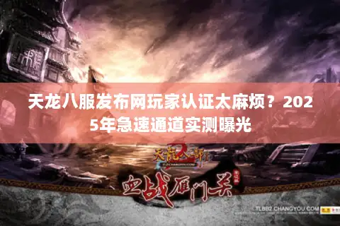 天龙八服发布网玩家认证太麻烦？2025年急速通道实测曝光
