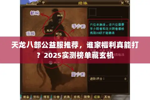 天龙八部公益服推荐，谁家福利真能打？2025实测榜单藏玄机