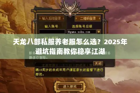 天龙八部私服养老服怎么选？2025年避坑指南教你稳享江湖