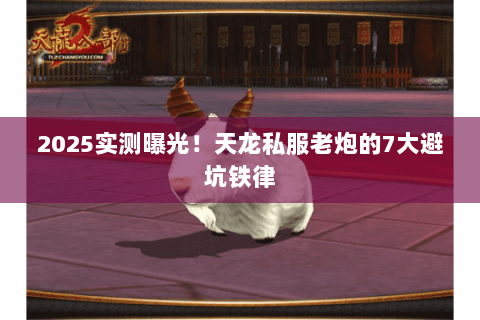 2025实测曝光!天龙私服老炮的7大避坑铁律 2025实测曝光!天龙私服老炮的7大避坑铁律