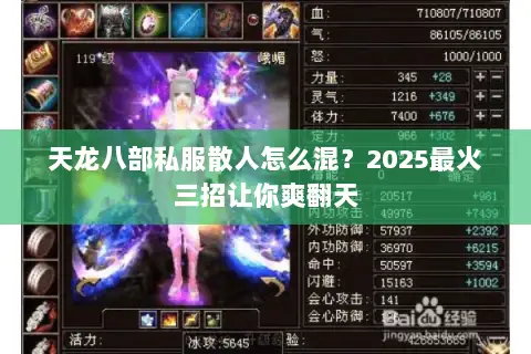 天龙八部私服散人怎么混?2025最火三招让你爽翻天 天龙八部私服散人怎么混?2025最火三招让你爽翻天