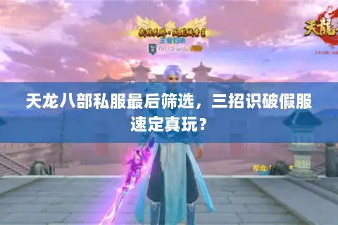 天龙八部私服最后筛选,三招识破假服速定真玩? 天龙八部私服最后筛选,三招识破假服速定真玩?