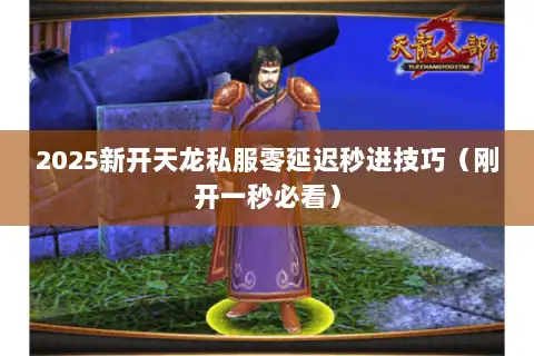 2025新开天龙私服零延迟秒进技巧（刚开一秒必看）